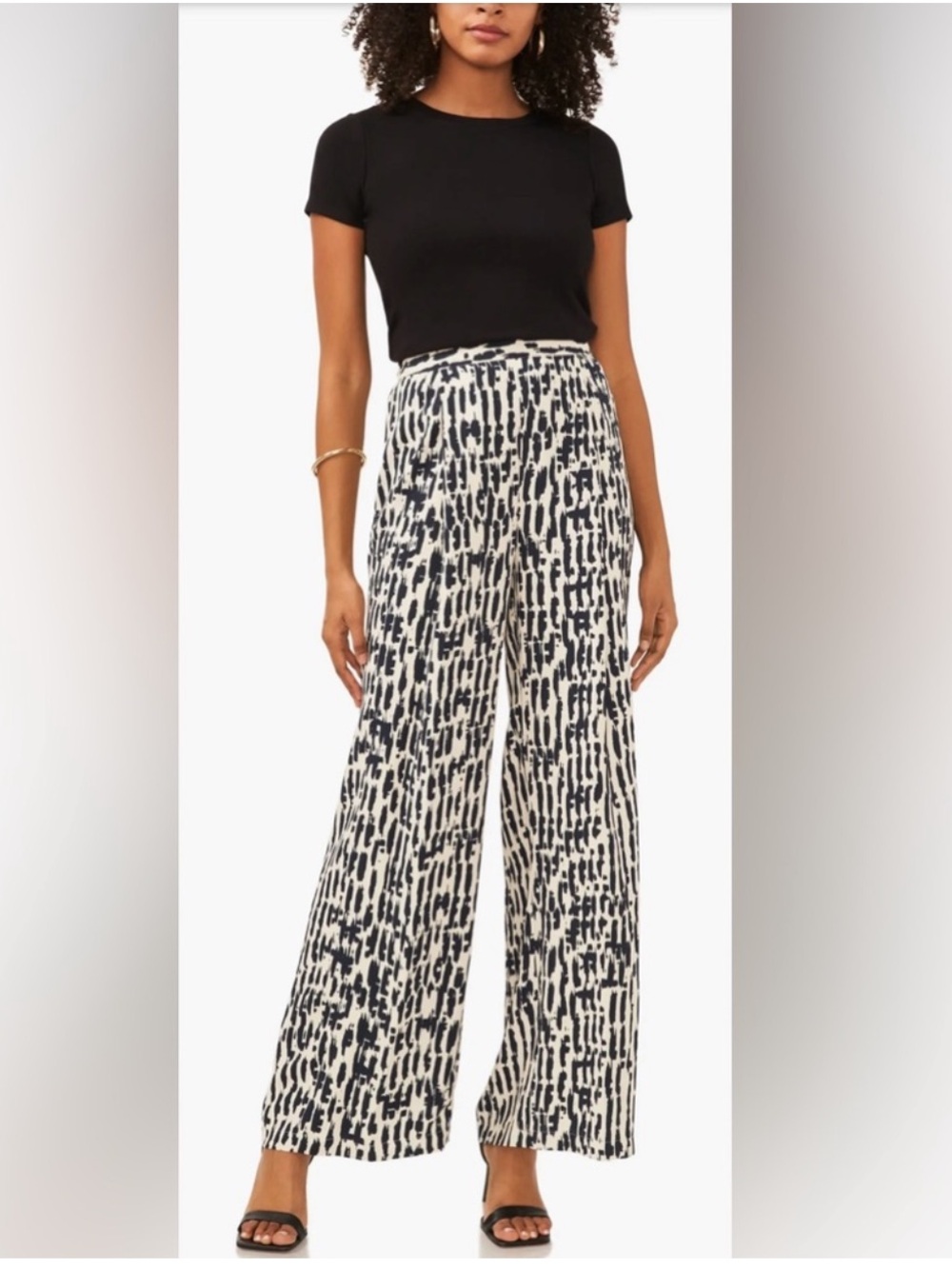 Vince Camuto Geometric Print Palazzo Pants   Size XS/S
